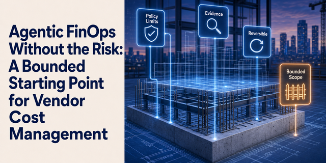 Agentic FinOps Without the Risk: A Bounded Starting Point for Vendor Cost Management